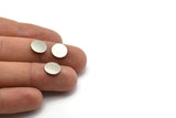 Steel Round Blank, 50 Stainless Steel Round Blanks (10x0.70mm) M02879