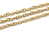 Brass Rolo Chain,2 M Raw Link Brass Chain (7mm) Bs 1001