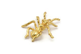 Gold Ant Pendant, 1 Gold Plated Brass Ant Pendants, Animal Jewelry (36mm) N0351 Q0076