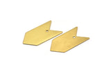 Brass Arrow Charm, 10 Raw Brass Arrow Stamping Charms (15x30x0.80mm) B0079