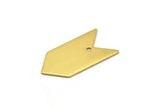 Brass Arrow Charm, 10 Raw Brass Arrow Stamping Charms (15x30x0.80mm) B0079