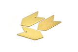 Brass Arrow Charm, 10 Raw Brass Arrow Stamping Charms (15x30x0.80mm) B0079