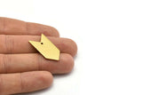 Brass Arrow Charm, 10 Raw Brass Arrow Stamping Charms (15x30x0.80mm) B0079