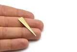 Brass Triangle Blank, 24 Raw Brass Triangle Stamping Blanks, Findings (40x8x0.80mm) M144