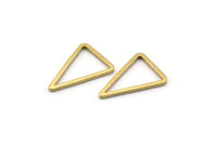 Brass Blank Triangles, 50 Raw Brass Triangles (16x12x1mm) BS 2346