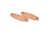 Copper Marquise Blank, 20 Raw Copper Marquise Blanks With 2 Holes (24x7x0.80mm) D491