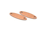 Copper Marquise Blank, 20 Raw Copper Marquise Blanks With 2 Holes (24x7x0.80mm) D0491