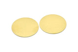 Brass Round Blank, 2 Raw Brass Stamping Blanks, Stamping Tags (35x0.80mm) M02974