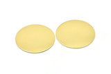 Brass Round Blank, 2 Raw Brass Stamping Blanks, Stamping Tags (40x0.80mm) M02977