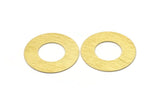 Brass Round Blank, 2 Textured Raw Brass Stamping Blanks, Stamping Tags (40x0.80mm) M02992