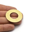 Brass Round Blank, 2 Textured Raw Brass Stamping Blanks, Stamping Tags (40x0.80mm) M02992