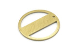Brass Round Charm, 6 Textured Raw Brass Round Tags, Round Charms With 1 Hole (22x0.80mm) M02942