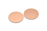 Copper Round Blank, 6 Raw Copper Stamping Blank, Stamping Tags (18x0.80mm) M03027