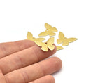 Brass Butterfly Blank, 12 Raw Brass Butterfly Blank (23X17x0.80mm) A0316