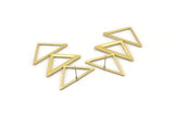 Brass Triangle Earring, 4 Raw Brass Triangle Earring (45x30x1mm) A2468