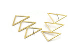 Brass Triangle Earring, 4 Raw Brass Triangle Earring (45x30x1mm) M01799 A2475