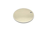 Steel Round Charm, 12 Stainless Steel Round Charms With 1 Hole (20x0.70mm) M02880