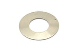 Steel Round Charm, 6 Stainless Steel Round Charms With 1 Hole (40x0.70mm) M02890