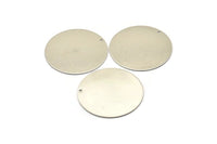 Çelik Yuvarlak Charm, 1 Delikli 6 Paslanmaz Çelik Yuvarlak Charm (40x0,70 mm) M02878