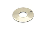 Steel Round Charm, 8 Stainless Steel Round Charms With 1 Hole (25x0.70mm) M02893