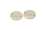 Çelik Yuvarlak Charm, 2 Delikli 24 Paslanmaz Çelik Yuvarlak Charm (16x0,70 mm) M02876