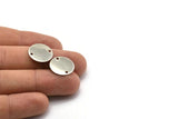 Çelik Yuvarlak Charm, 2 Delikli 24 Paslanmaz Çelik Yuvarlak Charm (16x0,70 mm) M02876