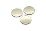 Steel Round Blank, 50 Stainless Steel Round Blanks (10x0.70mm) M02879