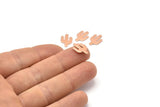 Copper Cactus Blank, 24 Raw Copper Cactus, Tiny Cactus Blanks (14x9x0.80mm) M03009