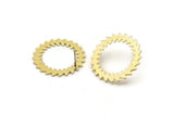 Brass Round Earring, 2 Raw Brass Circle Stud Earrings (25x0.80mm) M01615 A2478