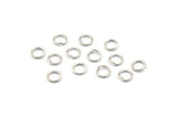 Silver Jump Ring, 250 Silver Tone Brass Jump Rings (5x0.7mm) A0990