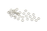 Silver Jump Ring, 250 Silver Tone Brass Jump Rings (5x0.7mm) A0990