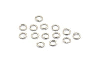 Silver Jump Ring, 250 Silver Tone Brass Jump Rings (5x0.8mm) A1081
