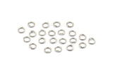 Silver Jump Ring, 250 Silver Tone Brass Jump Rings (5x0.8mm) A1081