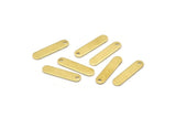 Brass Oval Bar, 50 Raw Brass Oval Stamping Blanks with 1 Hole (17x4x0.80mm) M03117