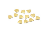 Brass Diamond Blank, 100 Raw Brass Tiny Diamond Shaped Blanks (6x6x0.80mm) M03120