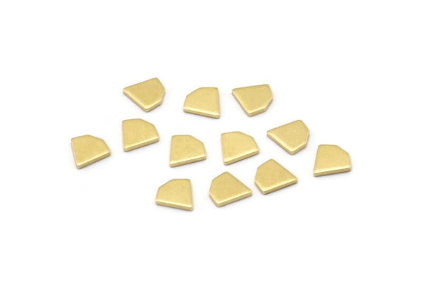 Brass Diamond Blank, 100 Raw Brass Tiny Diamond Shaped Blanks (6x6x0.80mm) M03120