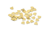 Brass Diamond Blank, 100 Raw Brass Tiny Diamond Shaped Blanks (6x6x0.80mm) M03120
