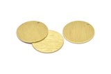 Brass Round Charm, 6 Textured Raw Brass Round Tags, Round Charms With 1 Hole (22x0.80mm) M02908