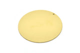 Brass Round Charm, Raw Brass Charm With 1 Hole, Pendant, Finding (47x1mm) M03222