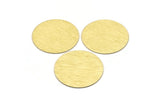 Brass Round Blank, 2 Textured Raw Brass Stamping Blanks, Stamping Tags (35x0.80mm) M03003