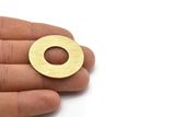 Brass Round Blank, 2 Textured Raw Brass Stamping Blanks, Stamping Tags (35x0.80mm) M02999