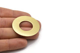 Brass Round Blank, 2 Raw Brass Stamping Blanks, Stamping Tags (40x0.80mm) M02980