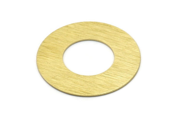 Brass Round Blank, 2 Textured Raw Brass Stamping Blanks, Stamping Tags (40x0.80mm) M02992