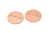 Copper Moon Blank, 8 Raw Copper Moon Phases Stamping Blanks (18x0.80mm) M02963