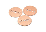 Copper Moon Blank, 8 Raw Copper Moon Phases Stamping Blanks (18x0.80mm) M02963