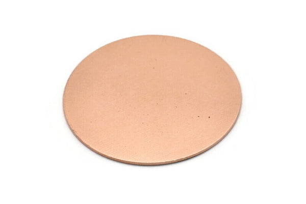 Copper Round Blank, Raw Copper Stamping Blank, Stamping Tags (40x0.80mm) M02988