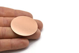 Copper Round Blank, Raw Copper Stamping Blank, Stamping Tags (40x0.80mm) M02988