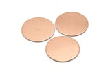 Copper Round Blank, 4 Raw Copper Stamping Blank, Stamping Tags (22x0.80mm) M02947