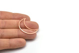 Copper Moon Crescent, 6 Raw Copper Moon Blanks, Stamping Blanks (33x13x0.80mm) M03113