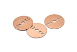 Copper Moon Blank, 4 Raw Copper Moon Phases Stamping Blanks (22x0.80mm) M02934